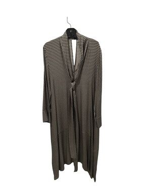 cos long sleeve wrap dress COS Women's Gathered Midi Wrap Dress in Black